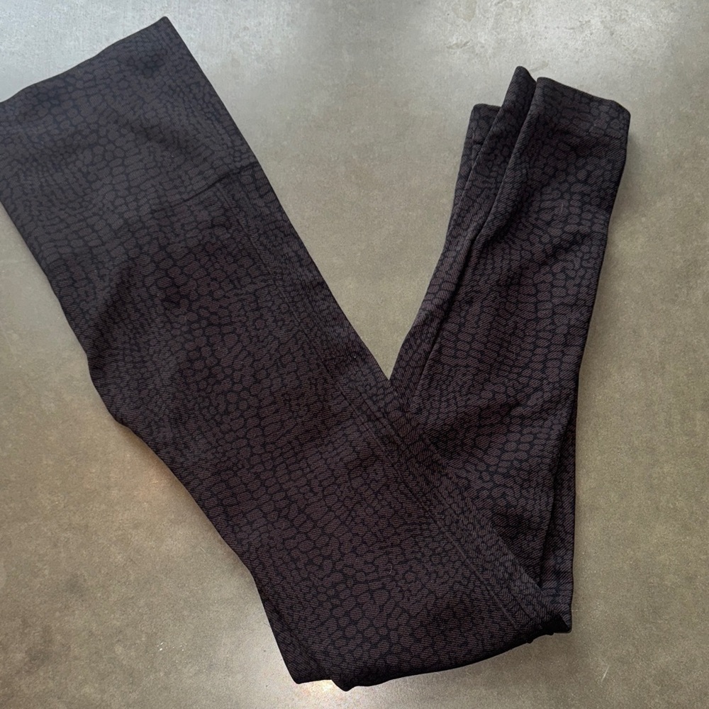 SPANX Black Textured Leggings